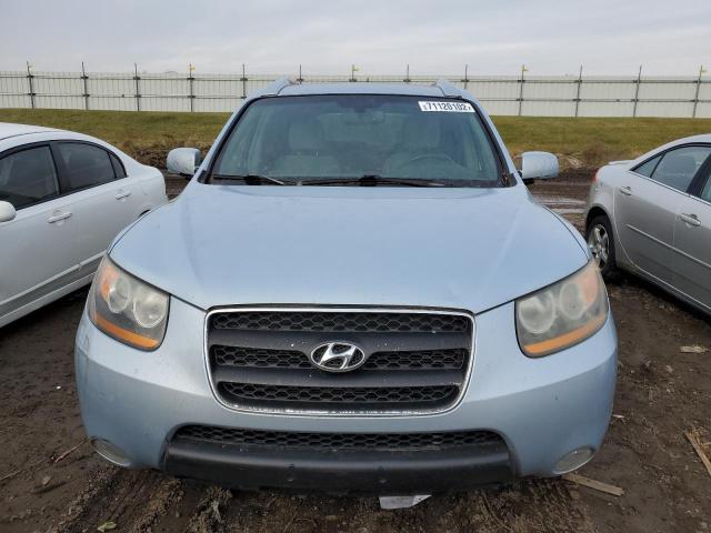 5NMSH13E18H136311 - 2008 HYUNDAI SANTA FE SE BLUE photo 5