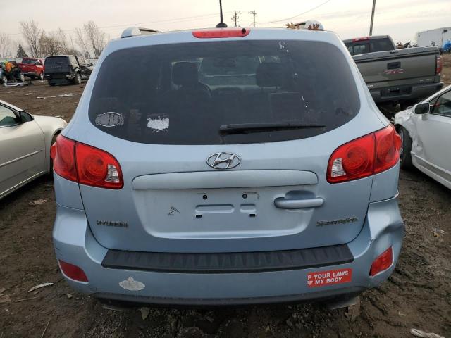 5NMSH13E18H136311 - 2008 HYUNDAI SANTA FE SE BLUE photo 6