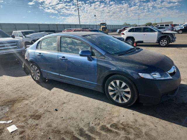 2HGFA16839H529334 - 2009 HONDA CIVIC EX BLUE photo 4