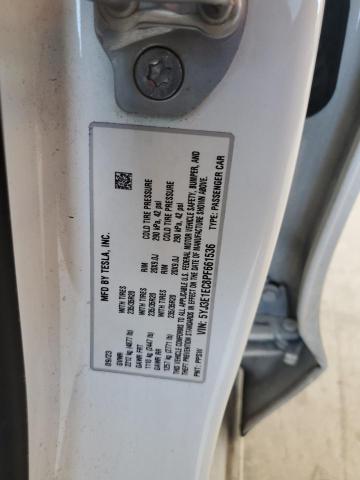 5YJ3E1EC8PF661536 - 2023 TESLA MODEL 3 თეთრი ფოტო 12