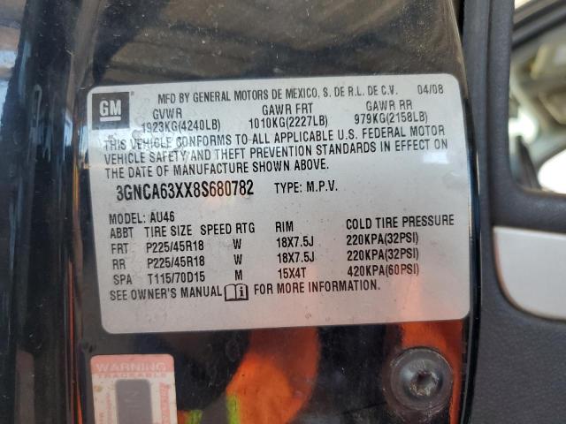 3GNCA63XX8S680782 - 2008 CHEVROLET HHR SS 黑色 照片 12