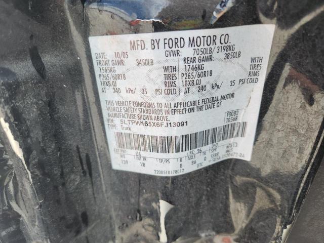 5LTPW165X6FJ13091 - 2006 LINCOLN MARK LT BLACK photo 13