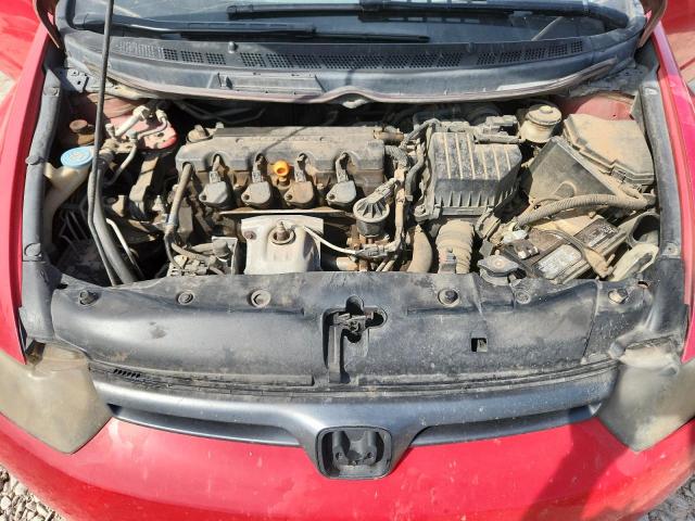 2HGFG12828H525634 - 2008 HONDA CIVIC EX RED photo 11