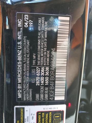 4JGFB4FB0RA984094 - 2024 MERCEDES-BENZ GLE 350 4MATIC BLACK photo 13