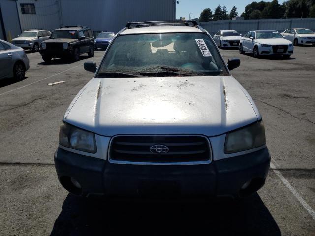 JF1SG636X4H729496 - 2004 SUBARU FORESTER 2.5X ვერცხლისფერი ფოტო 5