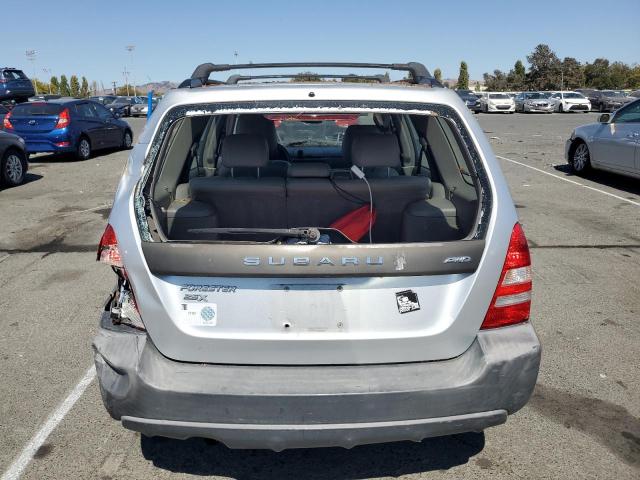 JF1SG636X4H729496 - 2004 SUBARU FORESTER 2.5X ვერცხლისფერი ფოტო 6