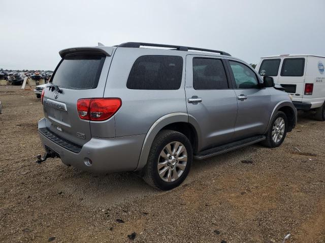 5TDYY5G12AS030722 - 2010 TOYOTA SEQUOIA PLATINUM SILVER photo 3