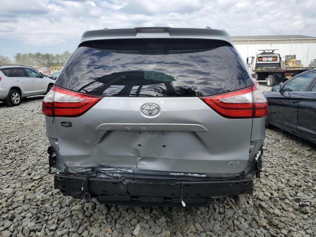 5TDYZ3DCXKS993182 - 2019 TOYOTA SIENNA XLE SILVER photo 6