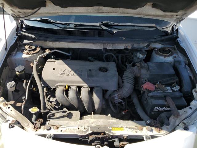 5Y2SL63885Z423593 - 2005 PONTIAC VIBE თეთრი ფოტო 11