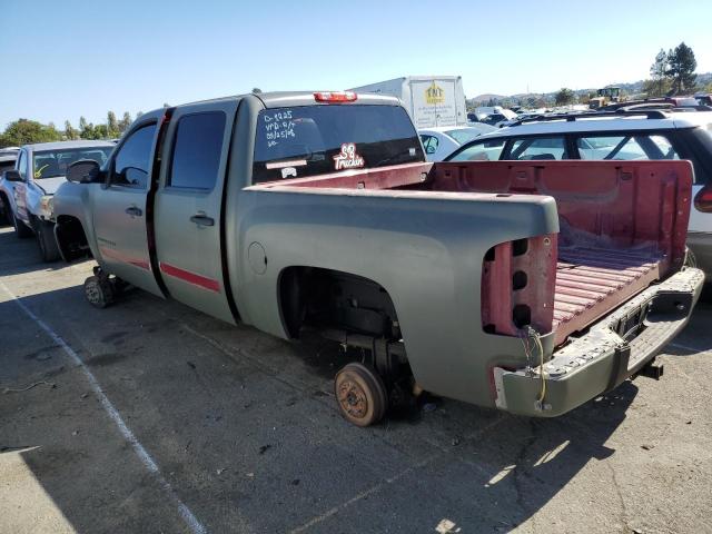 2GCEK13C871614188 - 2007 CHEVROLET SILVERADO K1500 CREW CAB GREEN photo 2