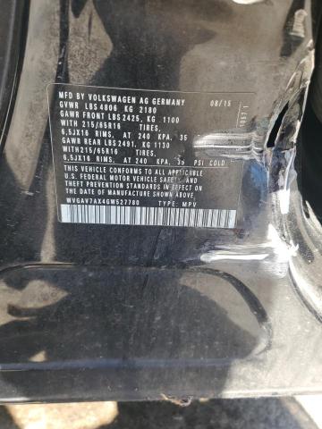 WVGAV7AX4GW527780 - 2016 VOLKSWAGEN TIGUAN S 黑色 照片 13