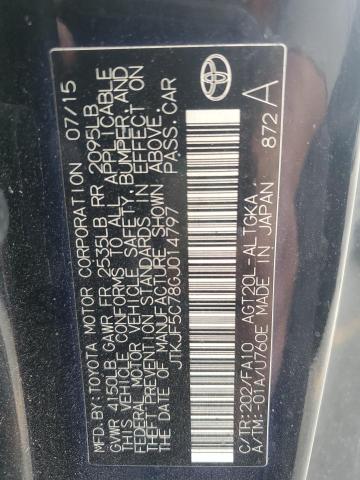 JTKJF5C78GJ014797 - 2016 TOYOTA SCION TC 黑色 照片 12