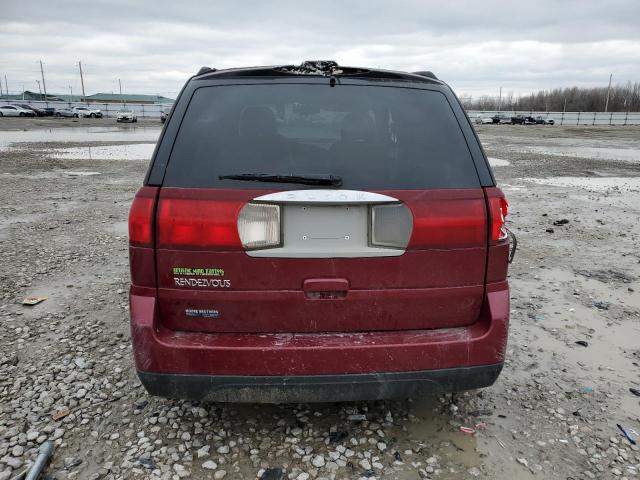 3G5DB03L76S513000 - 2006 BUICK RENDEZVOUS CX MAROON photo 6