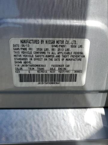 JN1BV7AR5EM683641 - 2014 INFINITI Q50 BASE SILVER photo 13