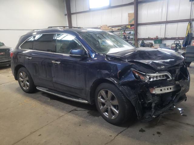 5FRYD4H82EB503349 - 2014 ACURA MDX ADVANCE BLUE photo 4