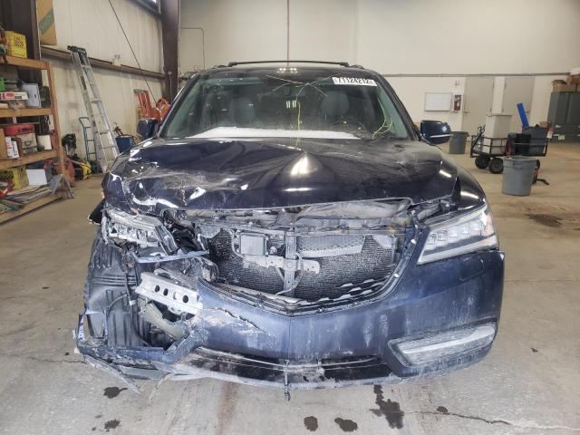 5FRYD4H82EB503349 - 2014 ACURA MDX ADVANCE BLUE photo 5