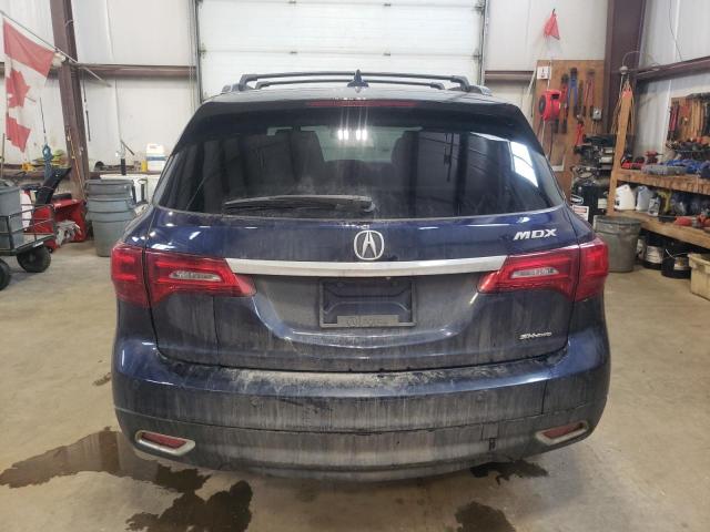 5FRYD4H82EB503349 - 2014 ACURA MDX ADVANCE BLUE photo 6