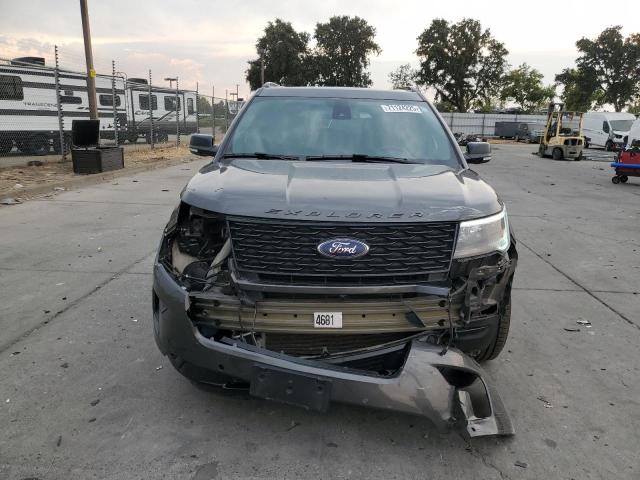 1FM5K8GT8JGB57178 - 2018 FORD EXPLORER SPORT Gris photo 5