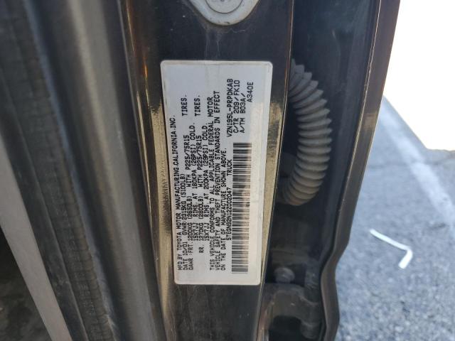 5TEGN92N12Z002047 - 2002 TOYOTA TACOMA DOUBLE CAB PRERUNNER BLACK photo 12