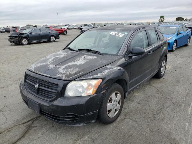 1B3HB28B77D592001 - 2007 DODGE CALIBER BLACK photo 1