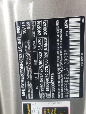 4JGFF5KE2LA128085 - 2020 MERCEDES-BENZ GLS 450 4MATIC SILVER photo 13