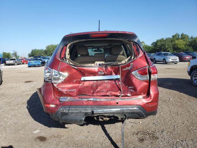 5N1AR2MM7EC702613 - 2014 NISSAN PATHFINDER S ბურგუნდია ფოტო 6