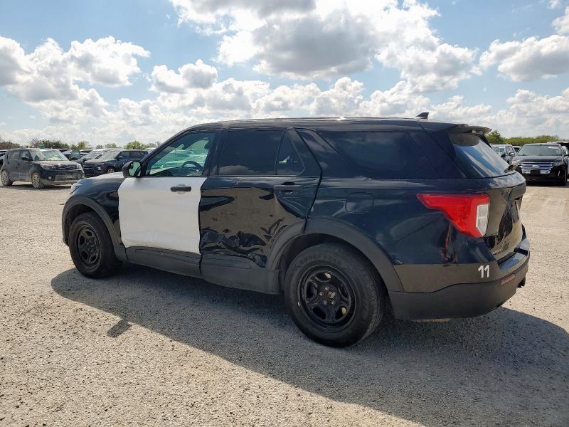 1FM5K8AB3MGA64573 - 2021 FORD EXPLORER POLICE INTERCEPTOR Черный фото 2