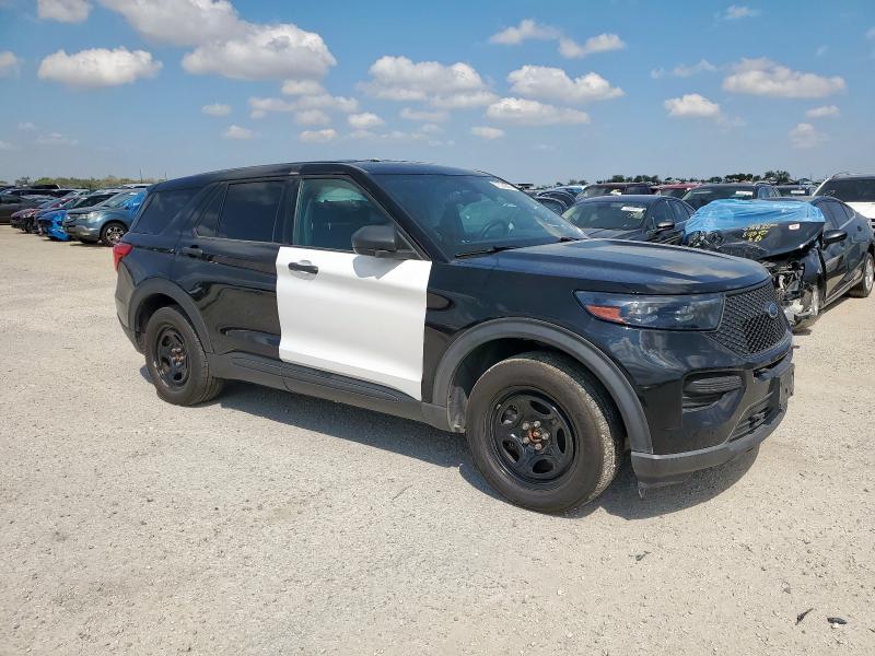 1FM5K8AB3MGA64573 - 2021 FORD EXPLORER POLICE INTERCEPTOR Черный фото 4