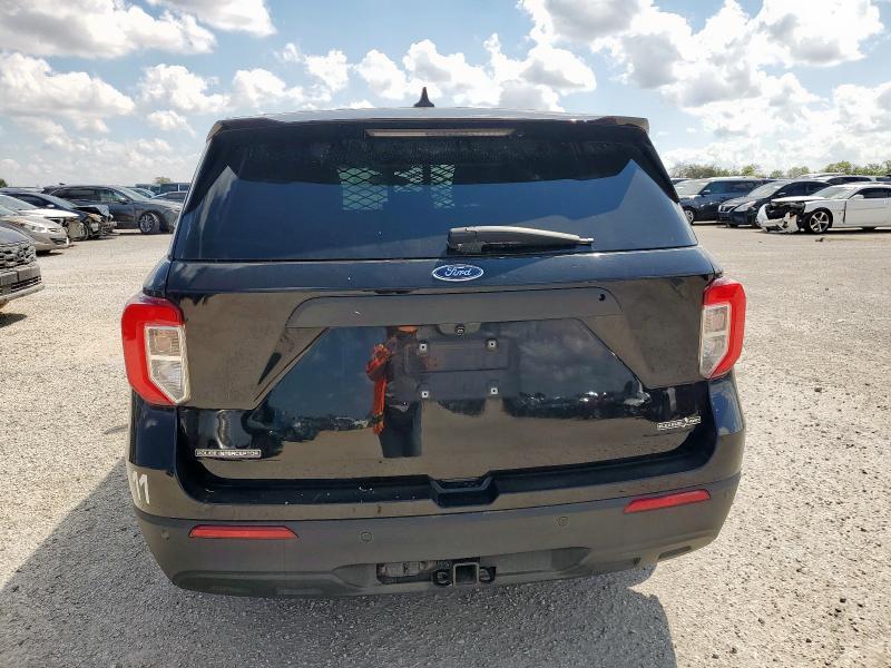 1FM5K8AB3MGA64573 - 2021 FORD EXPLORER POLICE INTERCEPTOR Черный фото 6