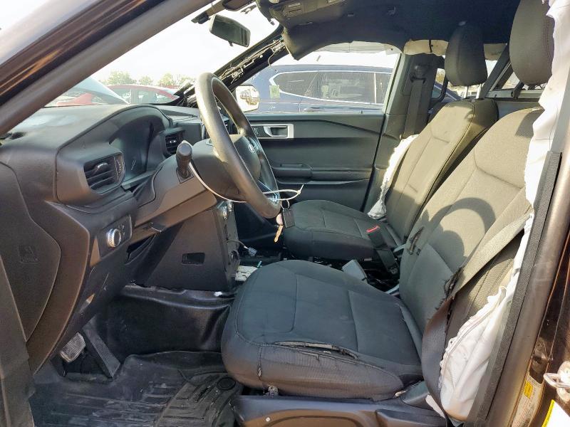 1FM5K8AB3MGA64573 - 2021 FORD EXPLORER POLICE INTERCEPTOR Черный фото 7