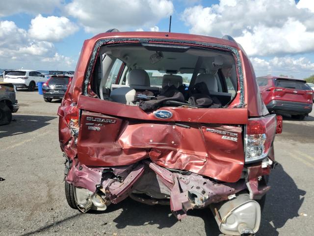 JF2SHABC8DH409578 - 2013 SUBARU FORESTER 2.5X Бордовий фото 6