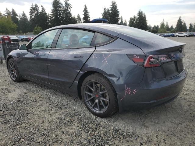 5YJ3E1EB2NF195137 - 2022 TESLA MODEL 3 石墨色 照片 2