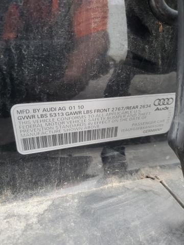 WAUFGAFBXAN055089 - 2010 AUDI A6 PREMIUM PLUS BLACK photo 12