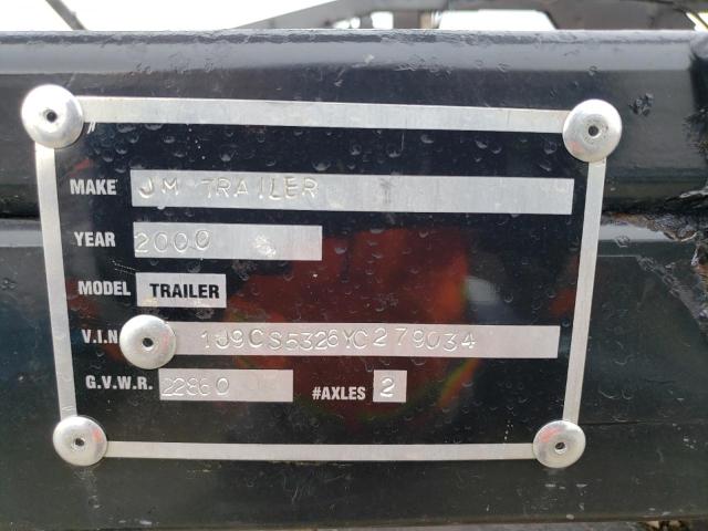 1J9CS5326YC279034 - 2000 JM TRAILER BLACK photo 10