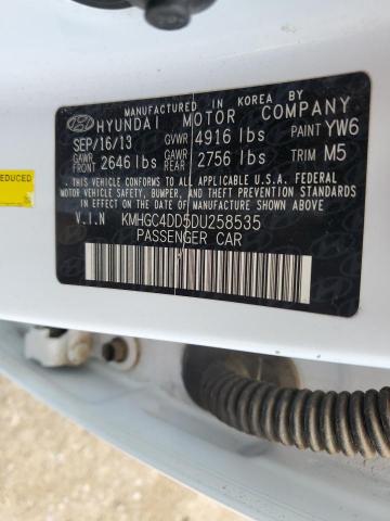 KMHGC4DD5DU258535 - 2013 HYUNDAI GENESIS 3.8L 白色 照片 12