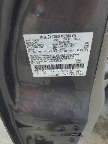 1FMCU0C73CKA48347 - 2012 FORD ESCAPE XLS CHARCOAL photo 13