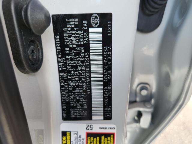 4T1T11AK0RU215945 - 2024 TOYOTA CAMRY SE NIGHT SHADE WHITE photo 12