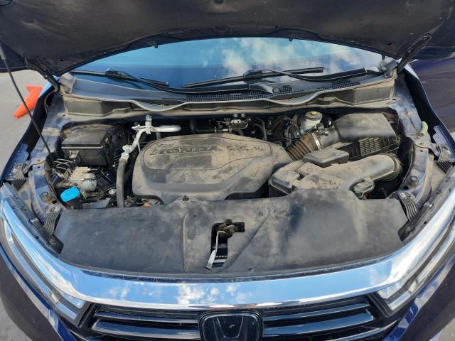 5FNRL6H81NB044612 - 2022 HONDA ODYSSEY TOURING BLUE photo 12