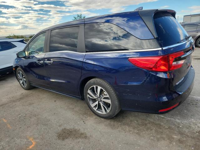 5FNRL6H81NB044612 - 2022 HONDA ODYSSEY TOURING BLUE photo 2