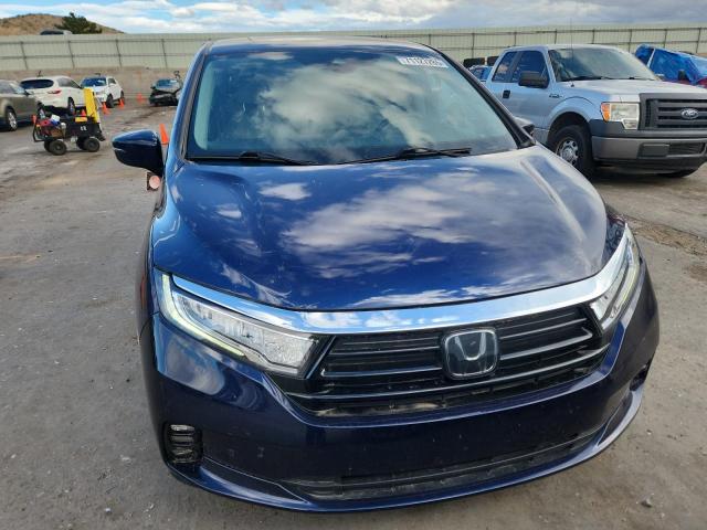 5FNRL6H81NB044612 - 2022 HONDA ODYSSEY TOURING BLUE photo 5