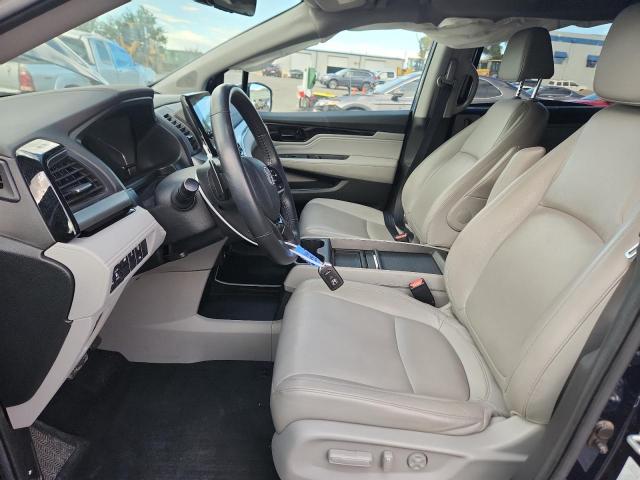 5FNRL6H81NB044612 - 2022 HONDA ODYSSEY TOURING BLUE photo 7