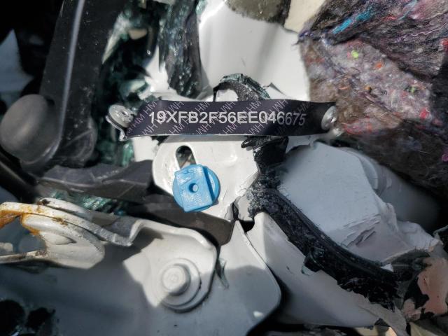 19XFB2F56EE046675 - 2014 HONDA CIVIC LX WHITE photo 12