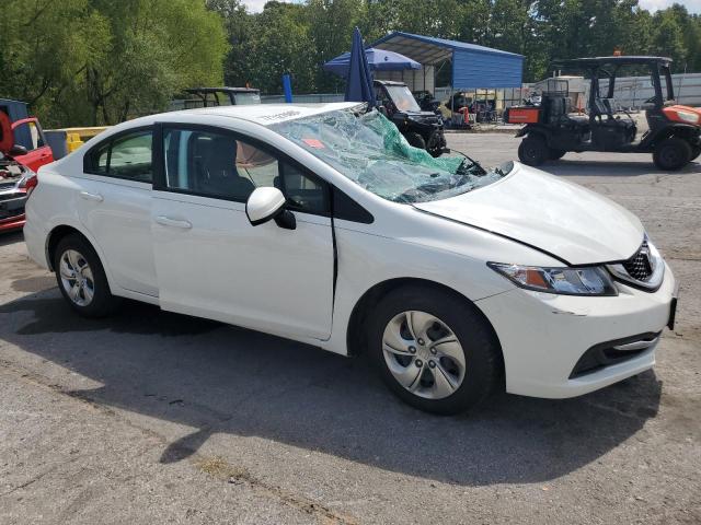 19XFB2F56EE046675 - 2014 HONDA CIVIC LX WHITE photo 4