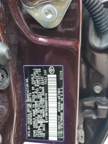 4T1BK1EB3DU074414 - 2013 TOYOTA AVALON BASE 勃艮第红 照片 12