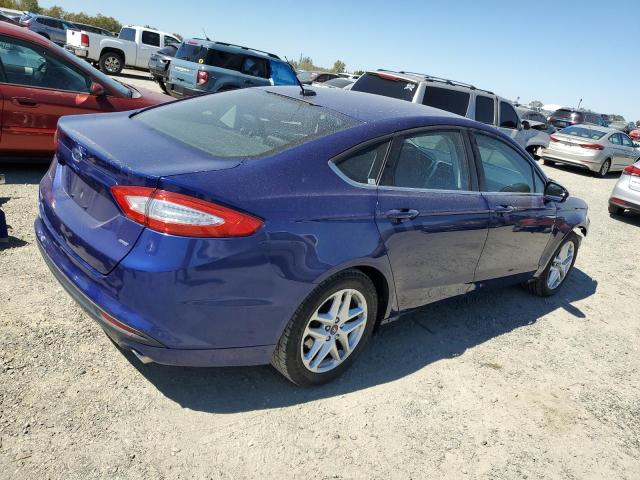 3FA6P0H71GR260432 - 2016 FORD FUSION SE BLUE photo 3