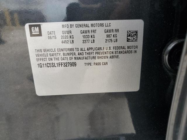 1G11C5SL1FF327909 - 2015 CHEVROLET MALIBU 1LT 灰色 照片 13