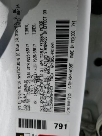 3TMCZ5AN4HM044439 - 2017 TOYOTA TACOMA DOUBLE CAB 白色 照片 13