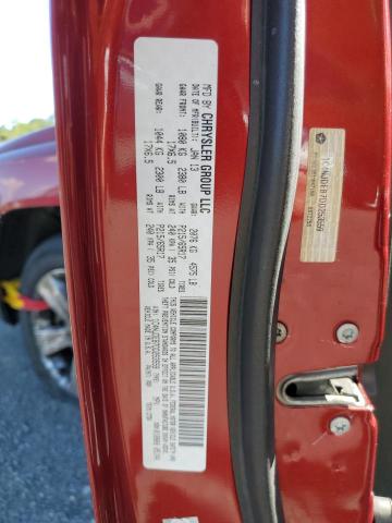 1C4NJDEB7DD253559 - 2013 JEEP COMPASS LATITUDE RED photo 13