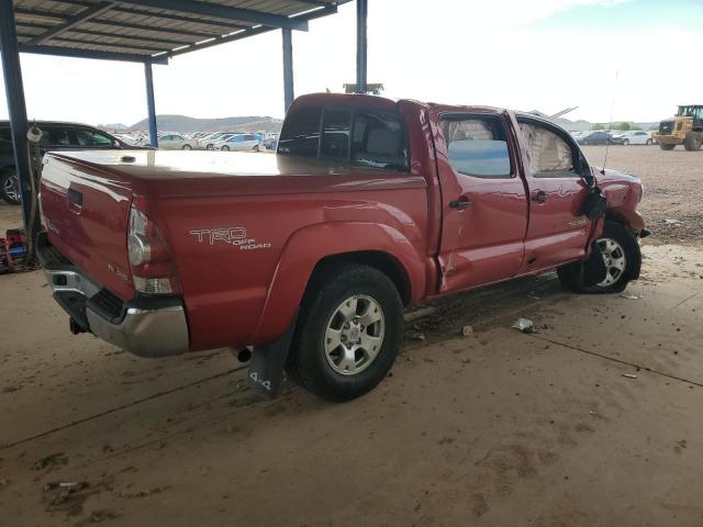 5TELU4ENXAZ684330 - 2010 TOYOTA TACOMA DOUBLE CAB მუქწითელი ფოტო 3