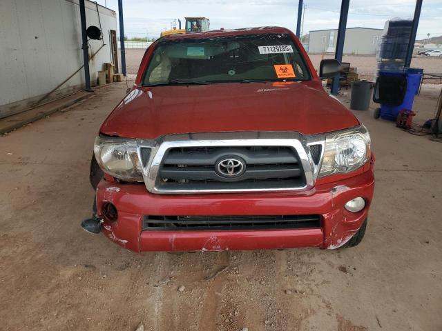 5TELU4ENXAZ684330 - 2010 TOYOTA TACOMA DOUBLE CAB მუქწითელი ფოტო 5